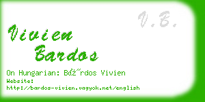 vivien bardos business card